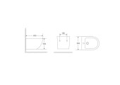 MIXXUS PREMIUM ELLIPSE-0501 Биде подвесное 495x365x325mm (1 шт/ящ)