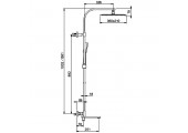 Душевая система G2483-50 хром Gappo