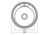 Мойка врезная Z490-06-160E satin Zerix