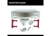 Трап-лоток 400*70 с нержавеющей решеткой и пластиковым корпусом 