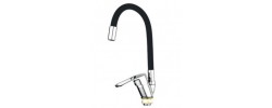 Смеситель д/кухни REFLECTOR MIXXUS FANY 011 (NUT) BLACK-CHROME Ø35 ГАЙКА