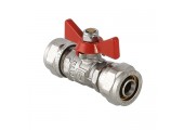Кран шаровой под обжим 16 бабочка VT.343.N.1616 Valtec