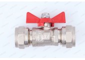 Кран шаровой под обжим 16 бабочка VT.343.N.1616 Valtec