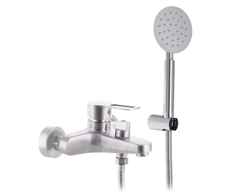 Смеситель для ванны HSB-009 Euro короткий из нержавеющей стали Zerix