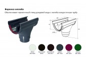 Воронка Дизайн 135 ПВХ Grand Line графит (RAL 7024)
