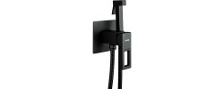 Смеситель для душа G7217-6 черный встроенный, гигиенический Gappo