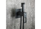 Смеситель для душа G7217-6 черный встроенный, гигиенический Gappo