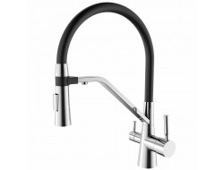 Смеситель д/кухни MIXXUS PREMIUM MAGNET 021 REFL.BLACK Ø35 (8 шт/ящ)