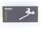 Смеситель для ванны, длинный излив, шаровый, из АБС пластика белый 5561 Brimix