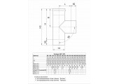 Тройник-К 90° 430/0,5 мм Ø110 f4702 Ferrum