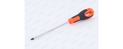 Отвертка шлицевая Мастер 6,0х150мм CrV с двухкомпонентной ручкой Santool