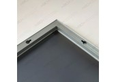 Зеркало 70*80  стальном алюм профиль, универсальное крепление 628 КЗСК