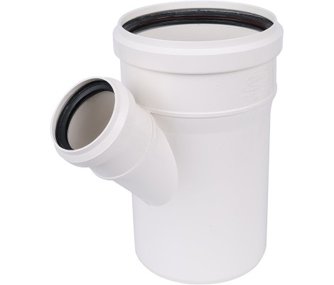 Тройник канализационный 110/50/45° ПП Sinikon Comfort 