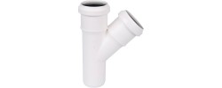 Тройник канализационный 50/50/45° ПП Sinikon Comfort 
