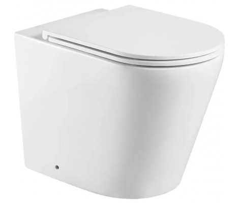 Унитаз приставной (БЕЗ БАЧКА) MIXXUS PREMIUM BEVEL-0701-T1, сист. смыва TORNADO (580х365х430) 