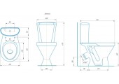 Унитаз-компакт Детский белый Rosa 