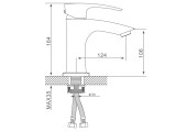 Смеситель для раковины G1007-66 черный Gappo