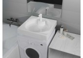 Умывальник Амур 60 для установки над стиральной машиной с отверстием под смеситель 597мм*595мм*103мм Marco