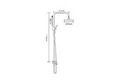 Душевая система G2402-8 хром белый Gappo