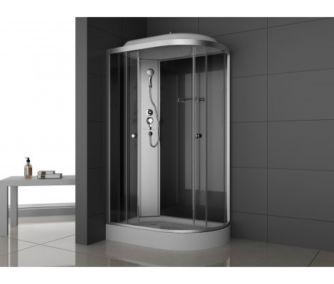 Душевая кабина ODA-8407 P R 120*80*215 (тонированное стекло 4мм, низкий поддон)