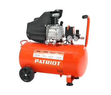 Компрессор Patriot поршневой масляный EURO 50-260, 260 л/мин, 8 бар, 1800 Вт