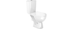 Унитаз-компакт Фобос Home de luxе (прям. выпуск, 2 режим, сиденьем ДП, SC Gesso