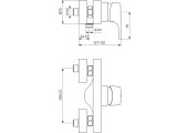 Смеситель для душевой кабины FIT-003 из нержавеющей стали SUS304 Mixxus