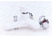 Смеситель для ванны Afina-009 короткий, без шланга и лейки белый Plamix