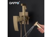 Гигиенический душ встраиваемый G7207-4 бронза Gappo