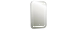 Зеркало с подсветкой Турин, 40х70 см сенсорный выключатель, холодный свет 6000К Silver Mirrors