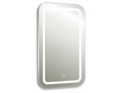 Зеркало с подсветкой Турин, 40х70 см сенсорный выключатель, холодный свет 6000К Silver Mirrors