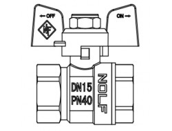 Кран шаровый   NOLF Сlassic  ГАЗ     1/2