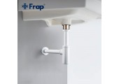 Сифон для раковины белый F82-6 Frap