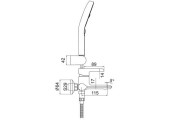 Смеситель для ванны G3203-6 черный Gappo