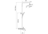 Душевая система G2403-6 хром черный Gappo