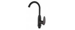 Смеситель д/кухни PLAMIX CEZAR-011-B SET Matte black, (гайка, Ø35)