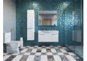 Тумба подвесная 100, Беверли 100 Белый глянец под умывальник Беверли 100 Aquaton