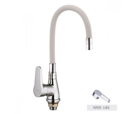 Смеситель д/кухни REFLECTOR ZERIX SOP7 146 WHITE Ø40 ГАЙКА (10 шт/ящ)