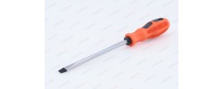 Отвертка шлицевая Мастер 8,0х150мм CrV с двухкомпонентной ручкой Santool