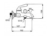 Смеситель для ванны G3288 хром Gappo