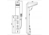 Душевая панель F24005-8 белая FRAP