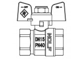 Кран шаровый   NOLF Сlassic  ГАЗ     3/4