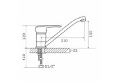 Смеситель для кухни PAN-A 279 Zerix