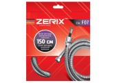 Шланг для душа F07 армированный нейлоном 150 см коробка Zerix 