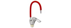 Смеситель для кухни Yub 181 Reflector красный Zerix