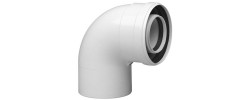 Коаксиальный угол стартовый 90° 60/100 Bosch,Buderus