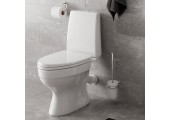 Унитаз-компакт ЛОГОС home de luxe c 2-х уровневой арматурой, сидением микролифт и болтами