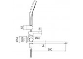 Смеситель для ванны G2203-8 белый Gappo
