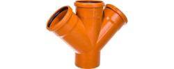 Крестовина 110/110/110/45° рыжая RTP