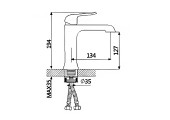 Смеситель для раковины G1050-8 хром Gappo